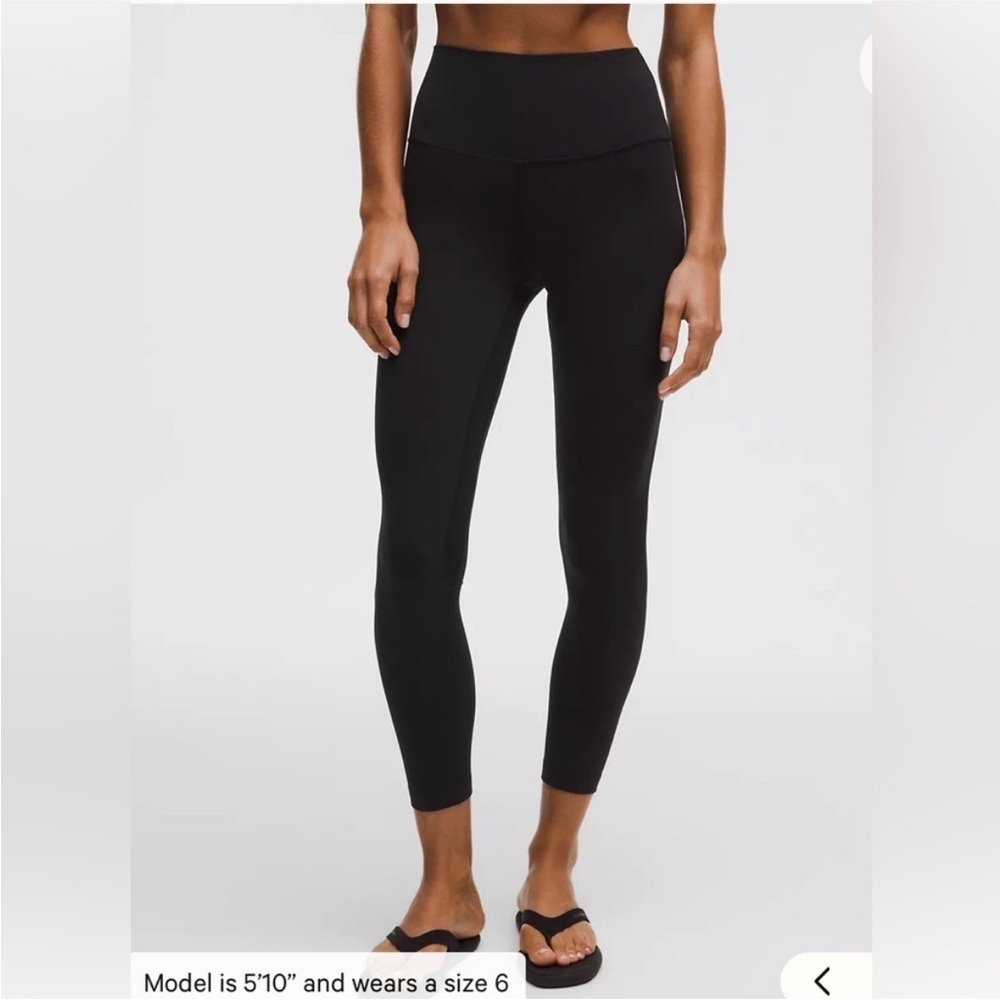 lululemon Align Black High-Rise Pant 25" Black Size 2